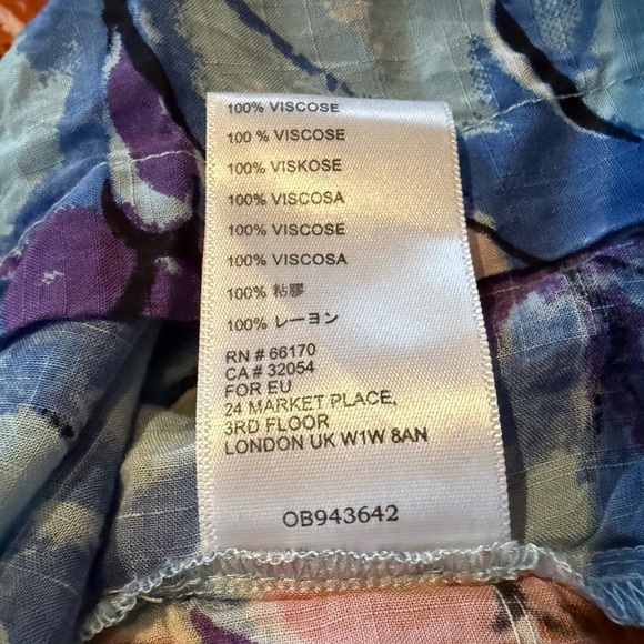 Urban Outfitters Giovanna Floral Wrap Midi Dress Printed Summer Smocked Womens S - Picture 14 of 14